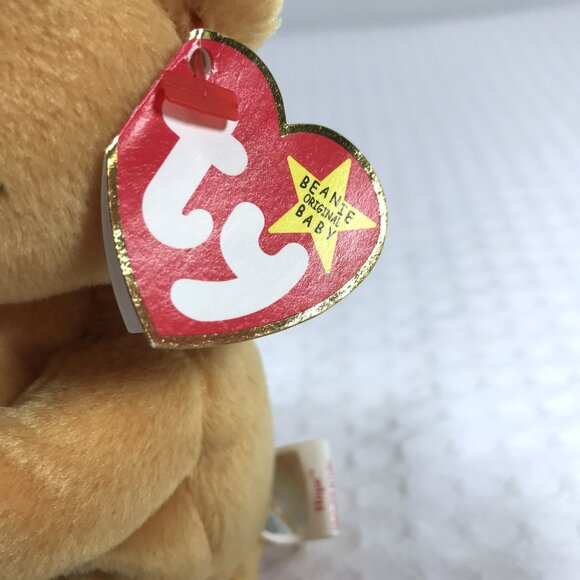 5/$25 Vintage Plush Praying Bear TY Beanie Babies 1999 Hope - Picture 5 of 8